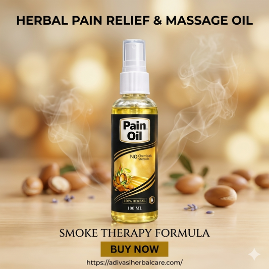 Premium Herbal Pain Relief & Massage Oil (Smoke Therapy Formula)