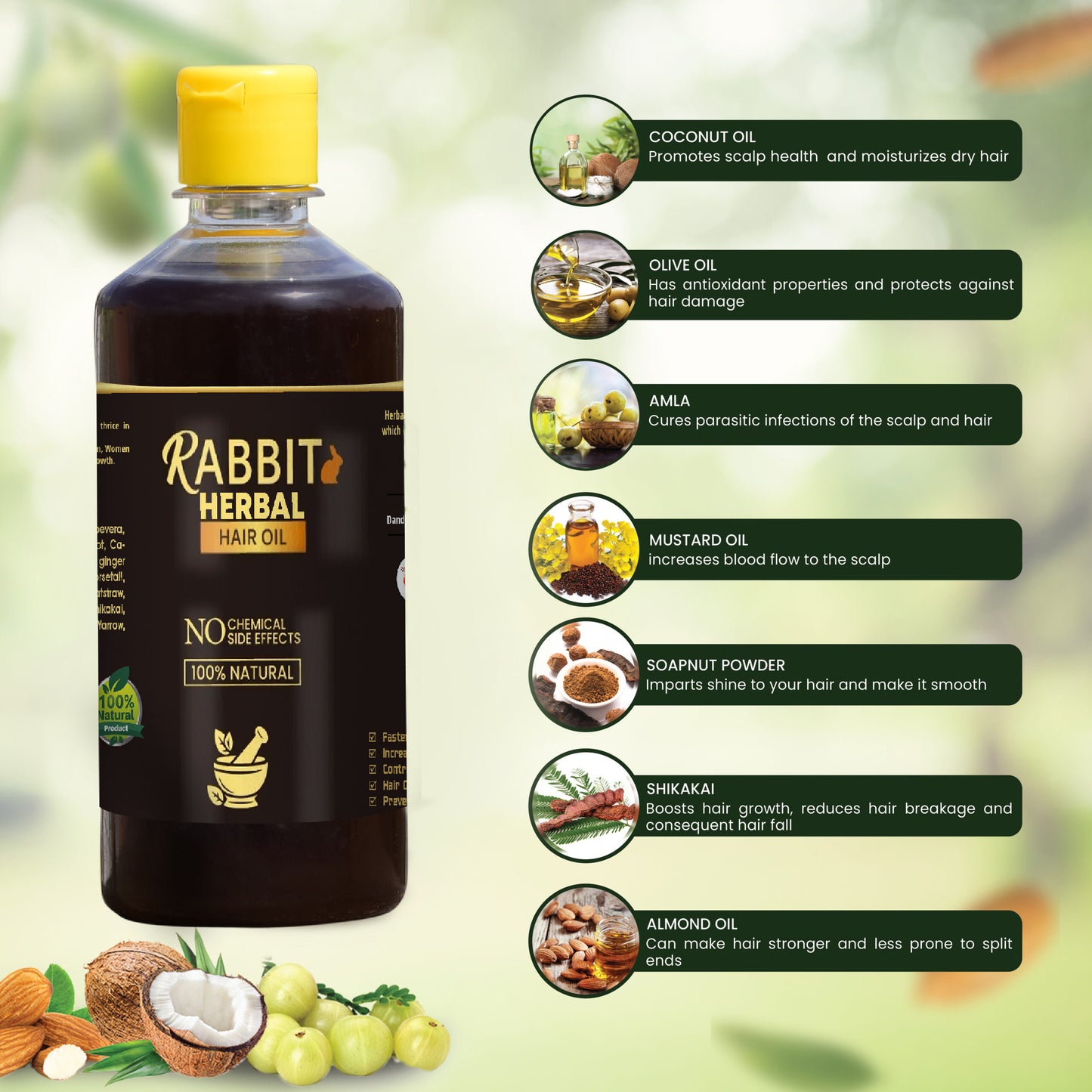 Rabbit Herbal Hair Oil
