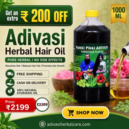 Adivasi Hakki Pikki Herbal Hair Oil