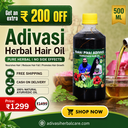 Adivasi Hakki Pikki Herbal Hair Oil