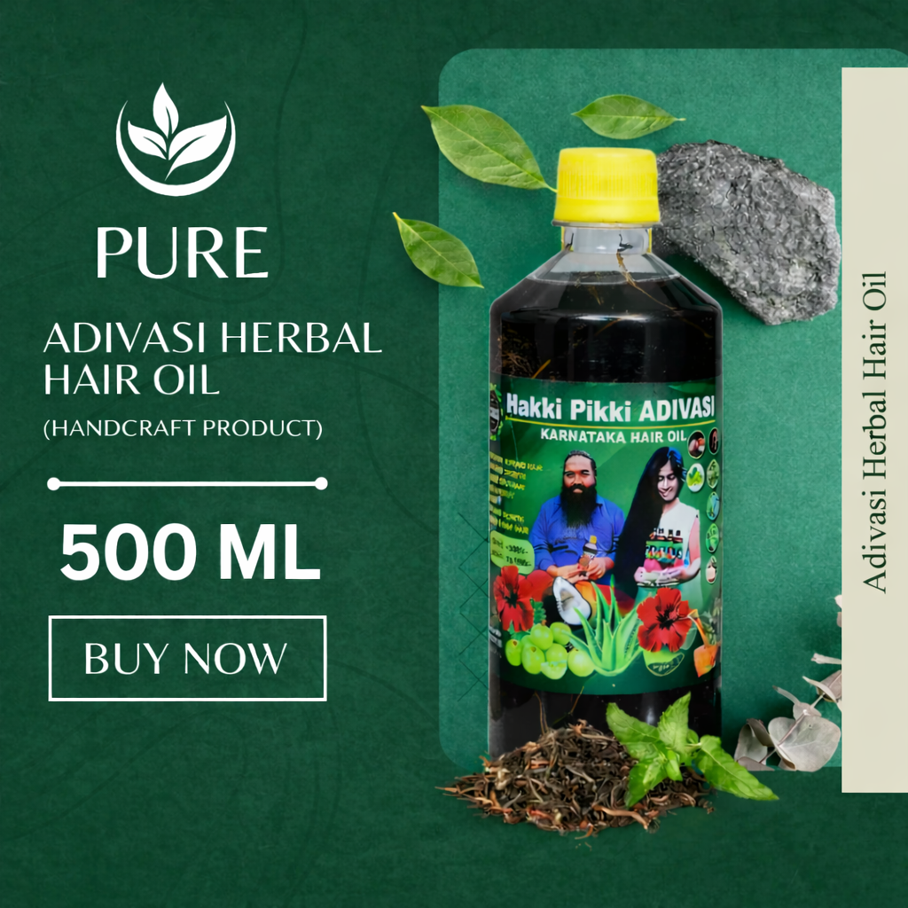 Adivasi Hakki Pikki Herbal Hair Oil