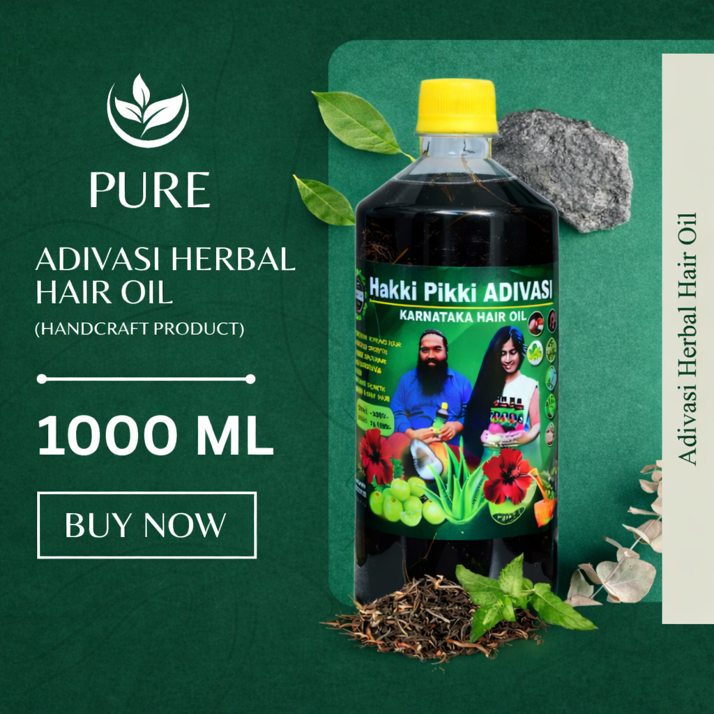 Adivasi Hakki Pikki Herbal Hair Oil