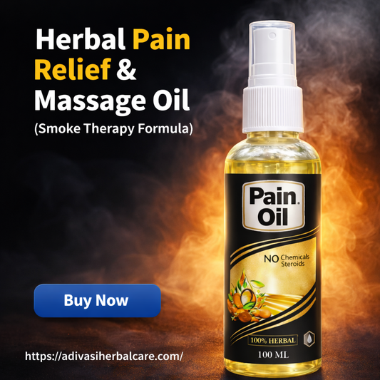 Premium Herbal Pain Relief & Massage Oil (Smoke Therapy Formula)