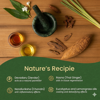 Premium Herbal Pain Relief & Massage Oil (Smoke Therapy Formula)